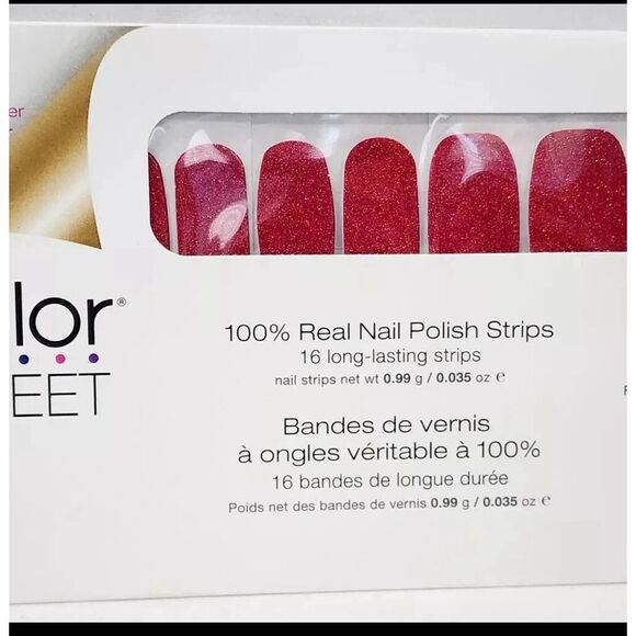 Cran-tastic Color Street Pink Glitter Press-On Nails/Cran-tastic - Picture 5 of 9